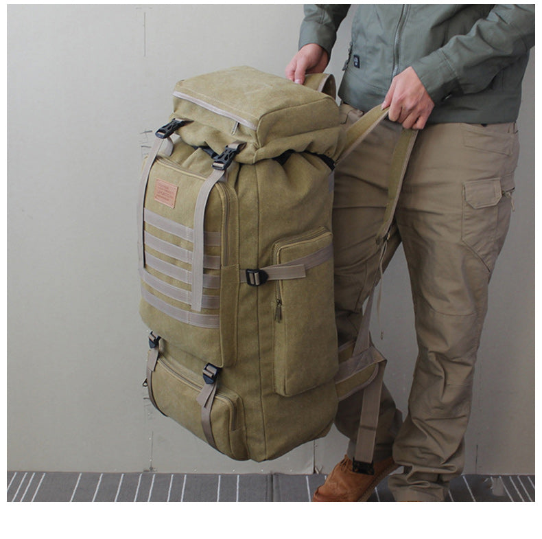 Grosses Canvas-Rucksack mit robustem Tragesystem – Bild 8 | LuxeStyle