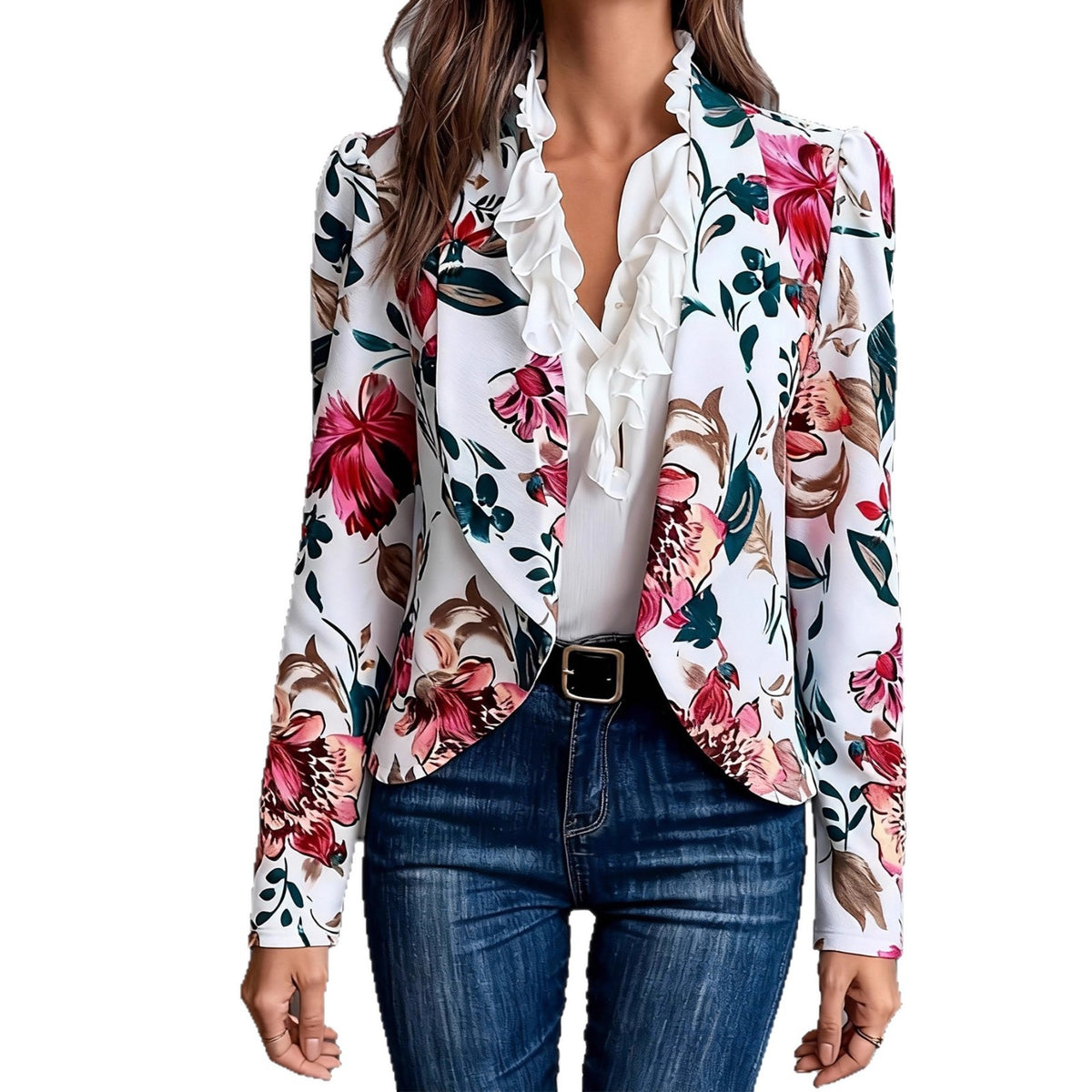 Damen Freizeitjacke mit Print | LuxeStyle