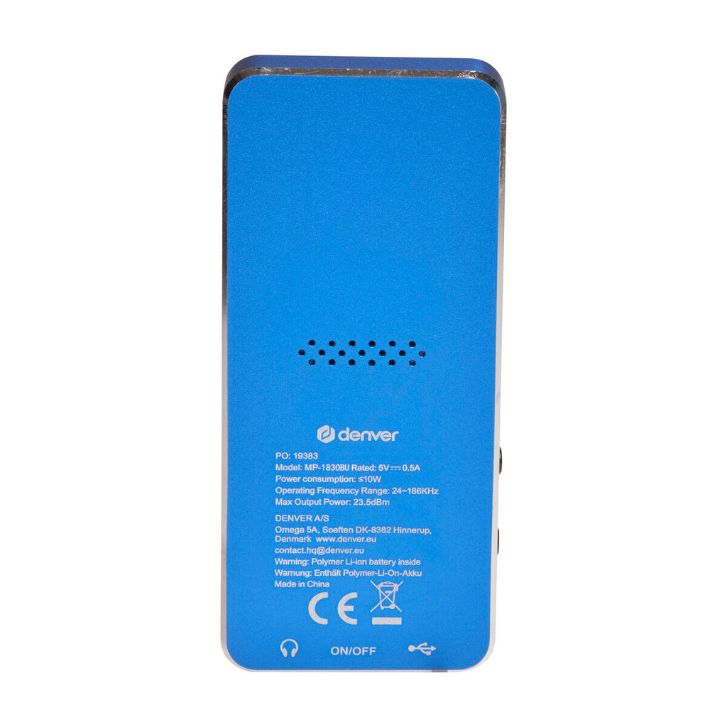 MP4 Player Denver Electronics MP-1830BU 1,8" Bluetooth Blau