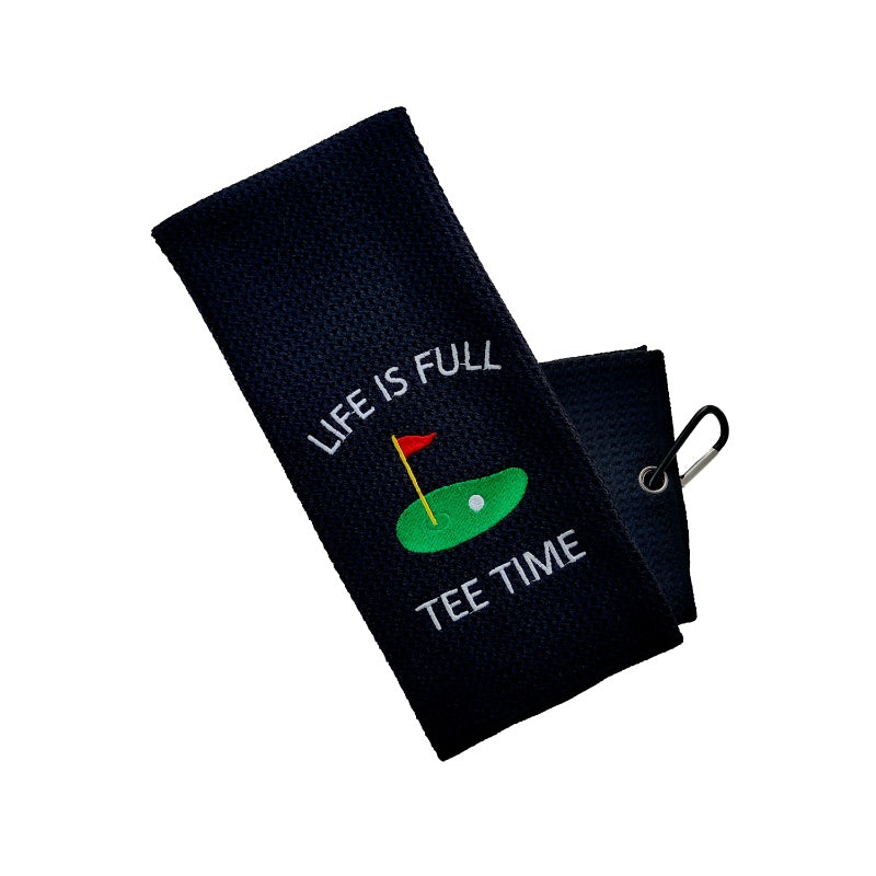 Golf-Handtuch mit Stickerei