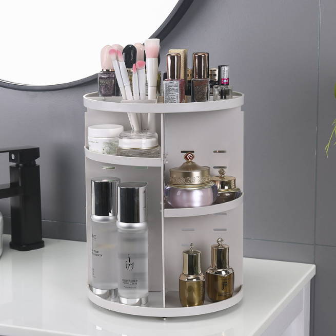 360° drehbarer Make-up Organizer aus Acryl – Bild 2 | LuxeStyle
