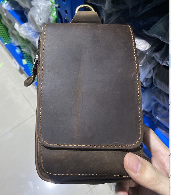 Kleine Gürteltasche aus Leder – Bild 13 | LuxeStyle