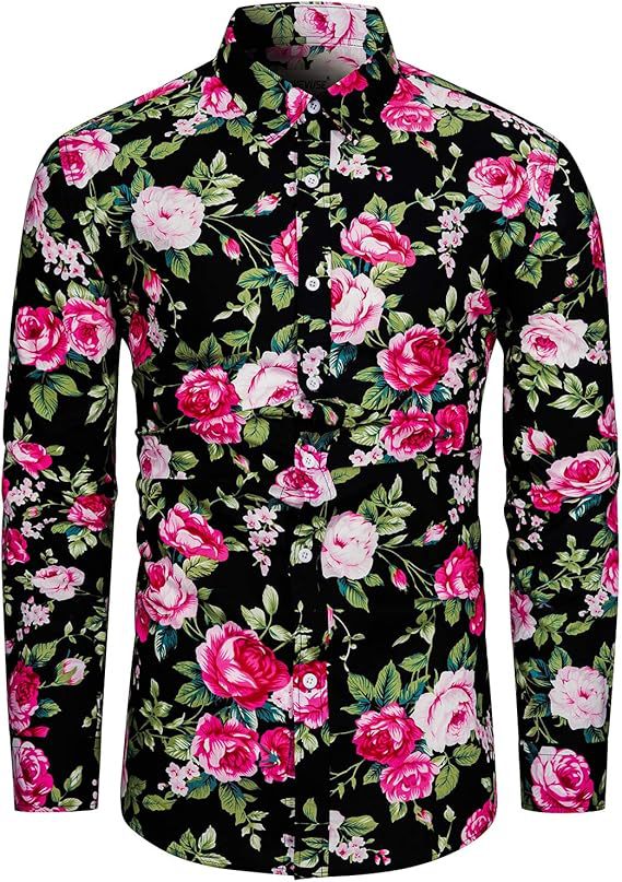 Herren Langarmhemd "Beach Floral" – Bild 6 | LuxeStyle