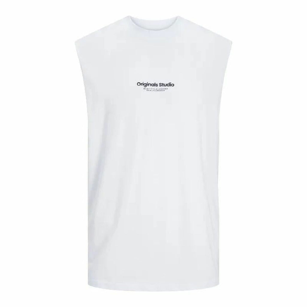 Ärmelloses Herren-T-Shirt Jack & Jones Jovesterbro Weiß – LuxeStyle Schweiz