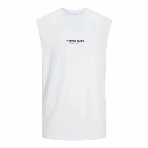 Ärmelloses Herren-T-Shirt Jack & Jones Jovesterbro Weiß – LuxeStyle Schweiz