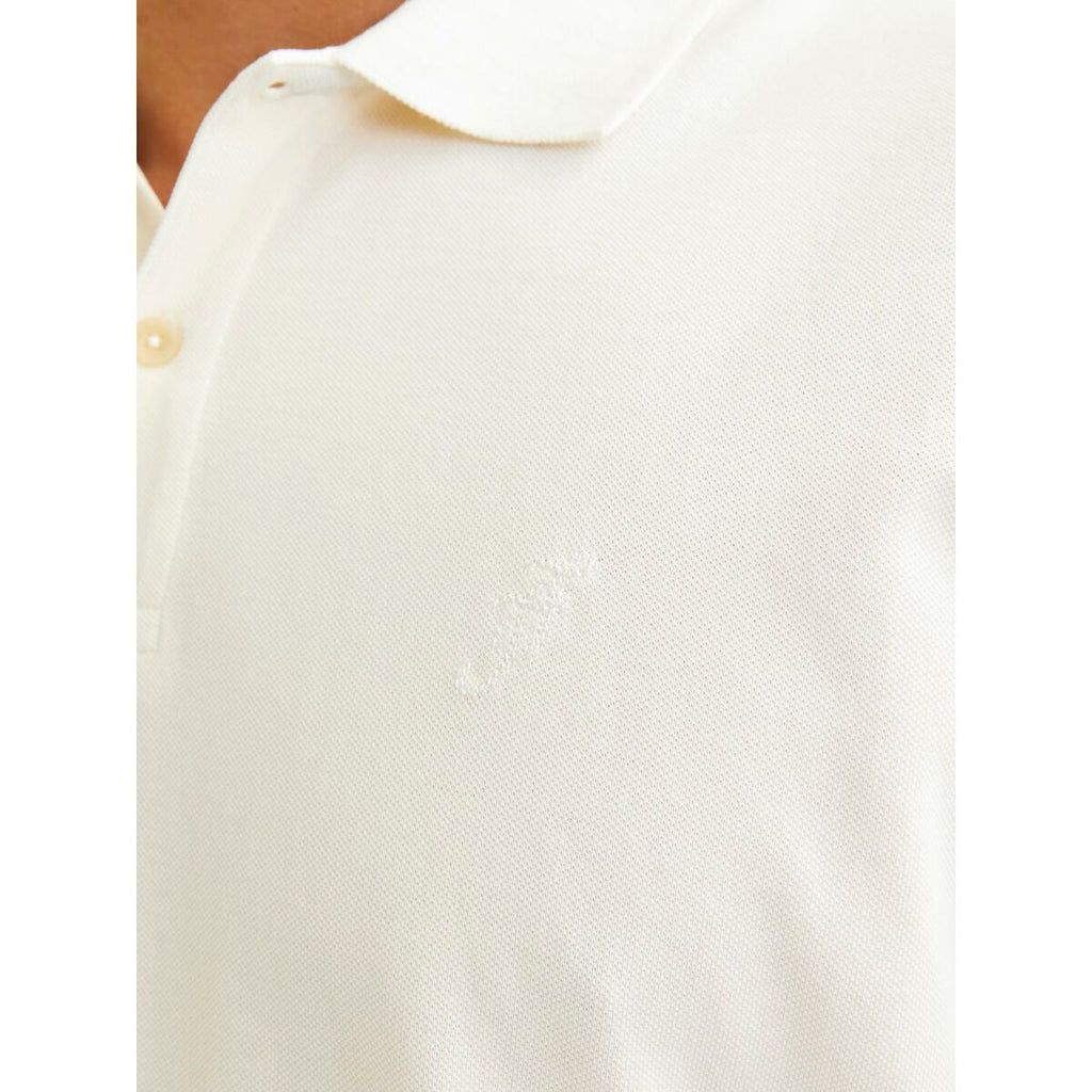 Herren Kurzarm-Poloshirt Jack & Jones JPRBLUWILLIAM 12257315 Weiß – LuxeStyle Schweiz
