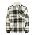 Herren Langarm-Hemd Jack & Jones Jjzac Teddy Overshirt Ls Olive