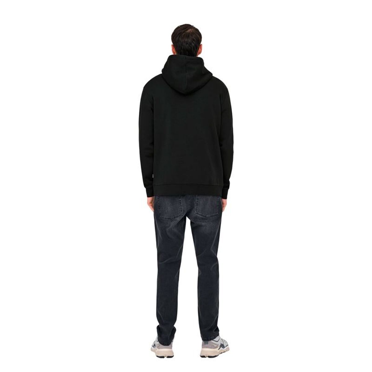 Herren Sweater mit Kapuze Only & Sons Onsdawson Reg Hoodie Vd Schwarz