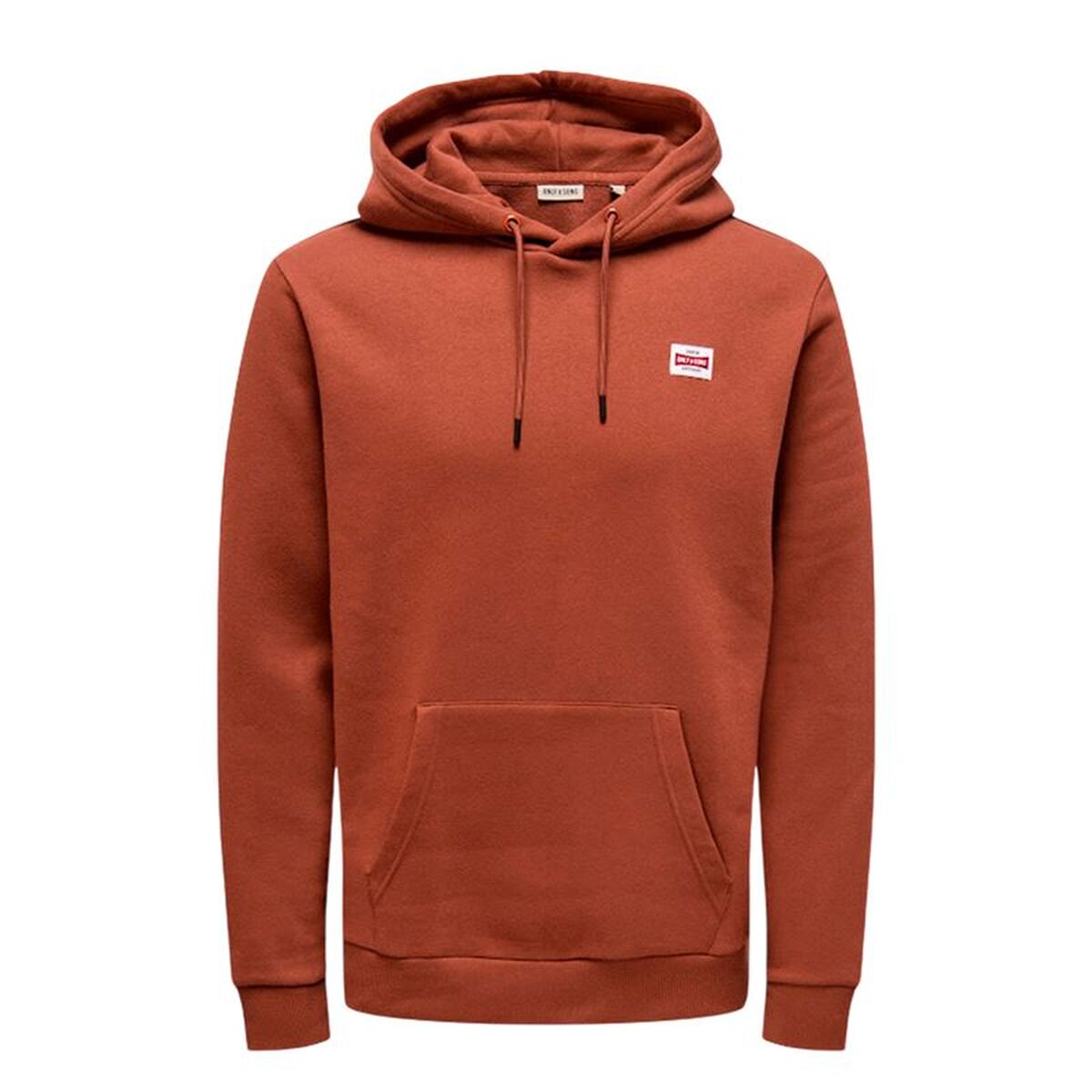Herren Sweater mit Kapuze Only & Sons Onsdawson Reg Hoodie Vd Braun