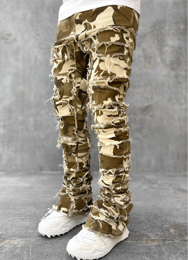 Individuelle Patched Jeans für Herren