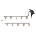 Wasserdichte Solar-Lichterkette mit Automatik
