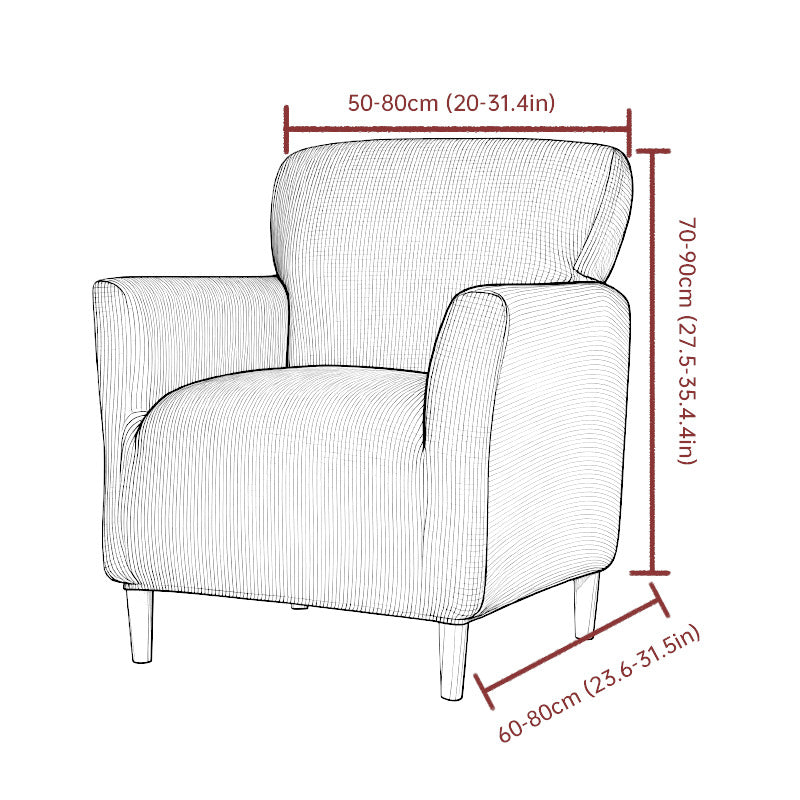 Elastischer Korn-Grid-Universalschutzbezug für Einzelsessel