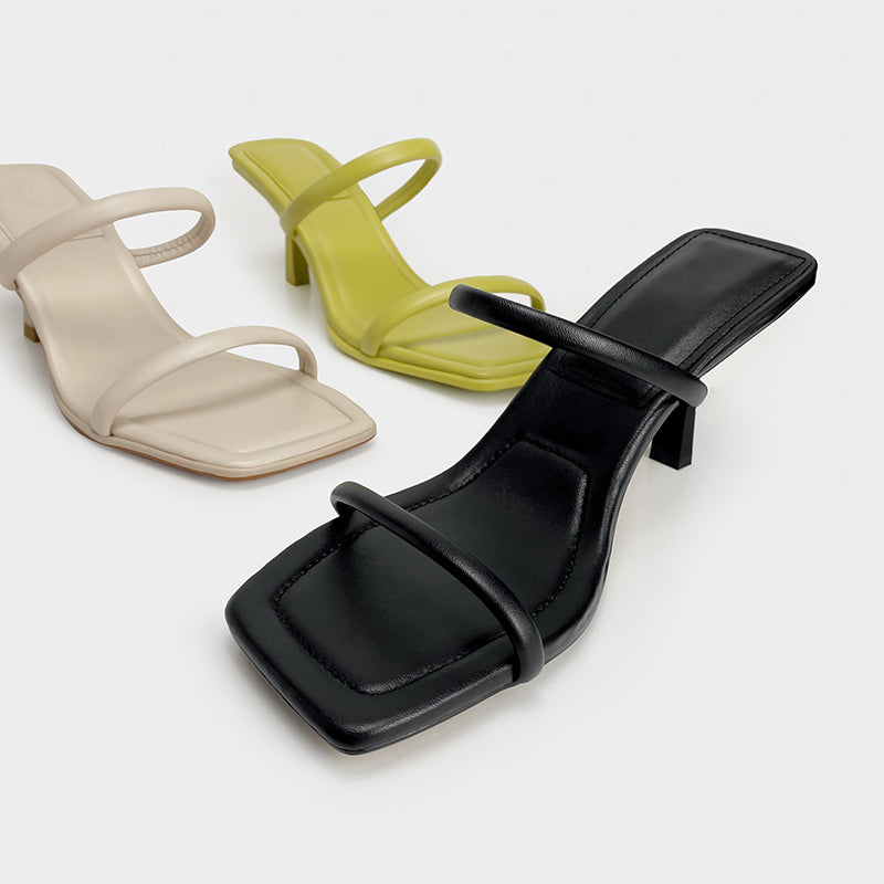 Riemchen-Sandalen mit dünnem Absatz – Bild 3 | LuxeStyle
