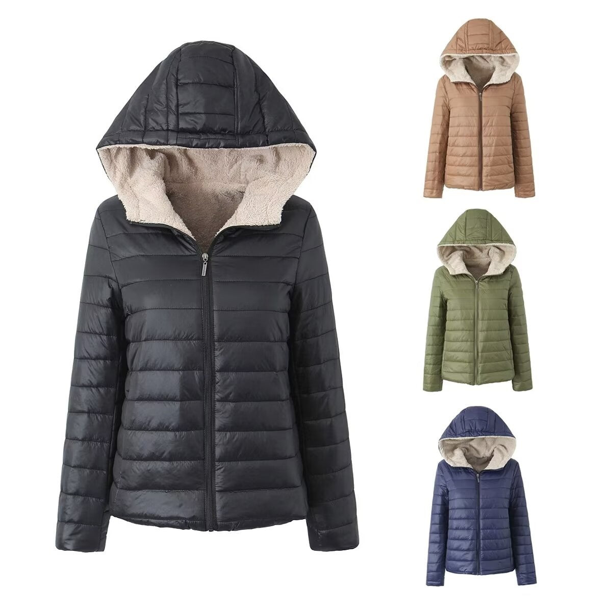 Weibliche Hooded Fleece Jacke – lockerer Schnitt – Bild 6 | LuxeStyle