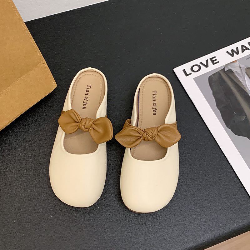 Französische Slip-on Pantoletten mit Schleife – Bild 3 | LuxeStyle