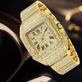 PINTIME Quarzuhr quadratisch mit Strasssteinen – Bild 1 | LuxeStyle