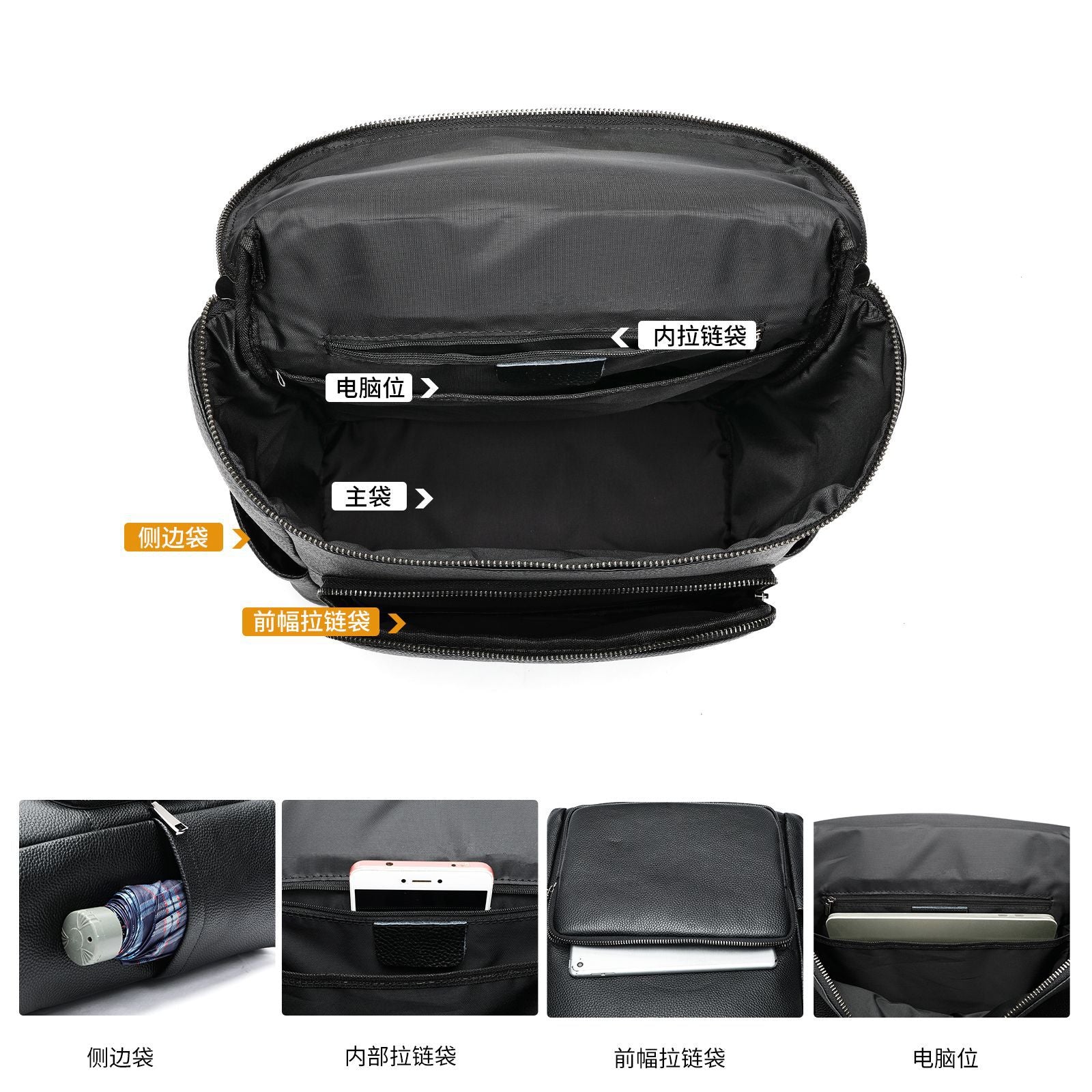 Leder-Rucksack für Business & Alltag