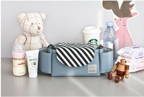 Kinderwagen-Organizer mit Flaschenhalter