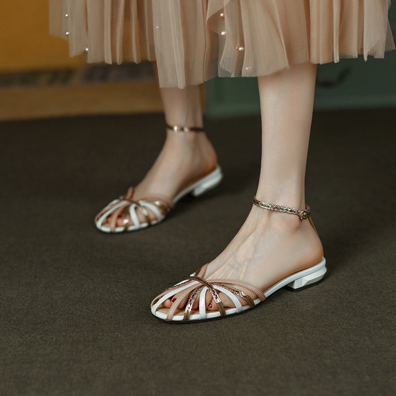 Roman Sandalen mit Rundzehen-Design – Bild 7 | LuxeStyle