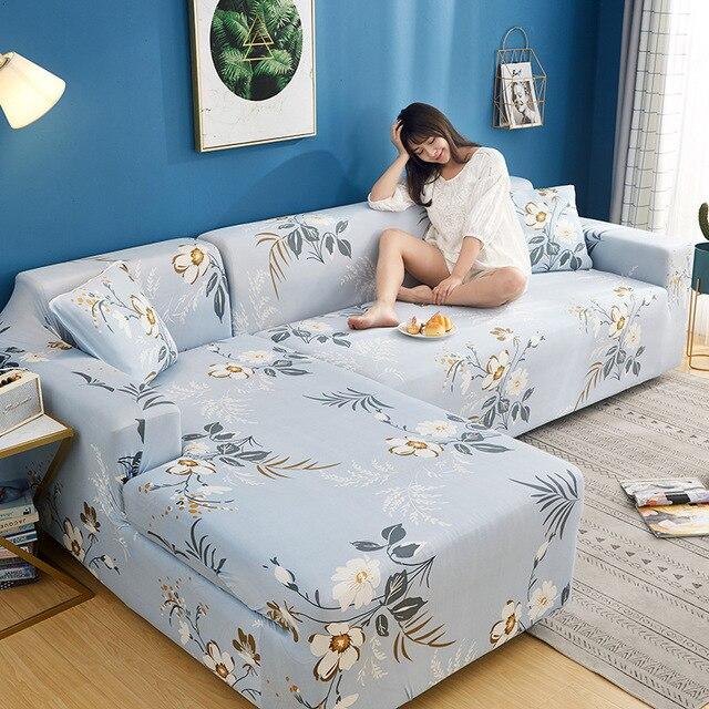 Elastischer Sofaüberzug Kaleidoskop-Muster | LuxeStyle