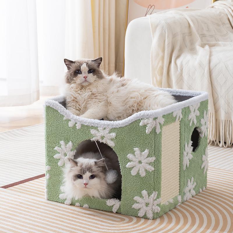 Faltbares Katzenbett mit Plüsch – Bild 16 | LuxeStyle