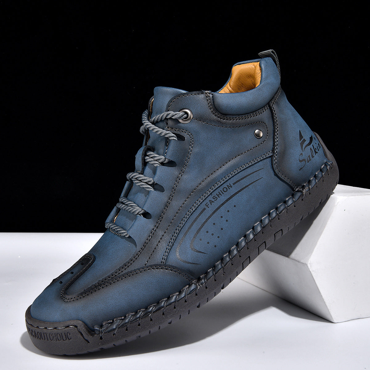 Herren-Stiefel mit Handstich-Sohle