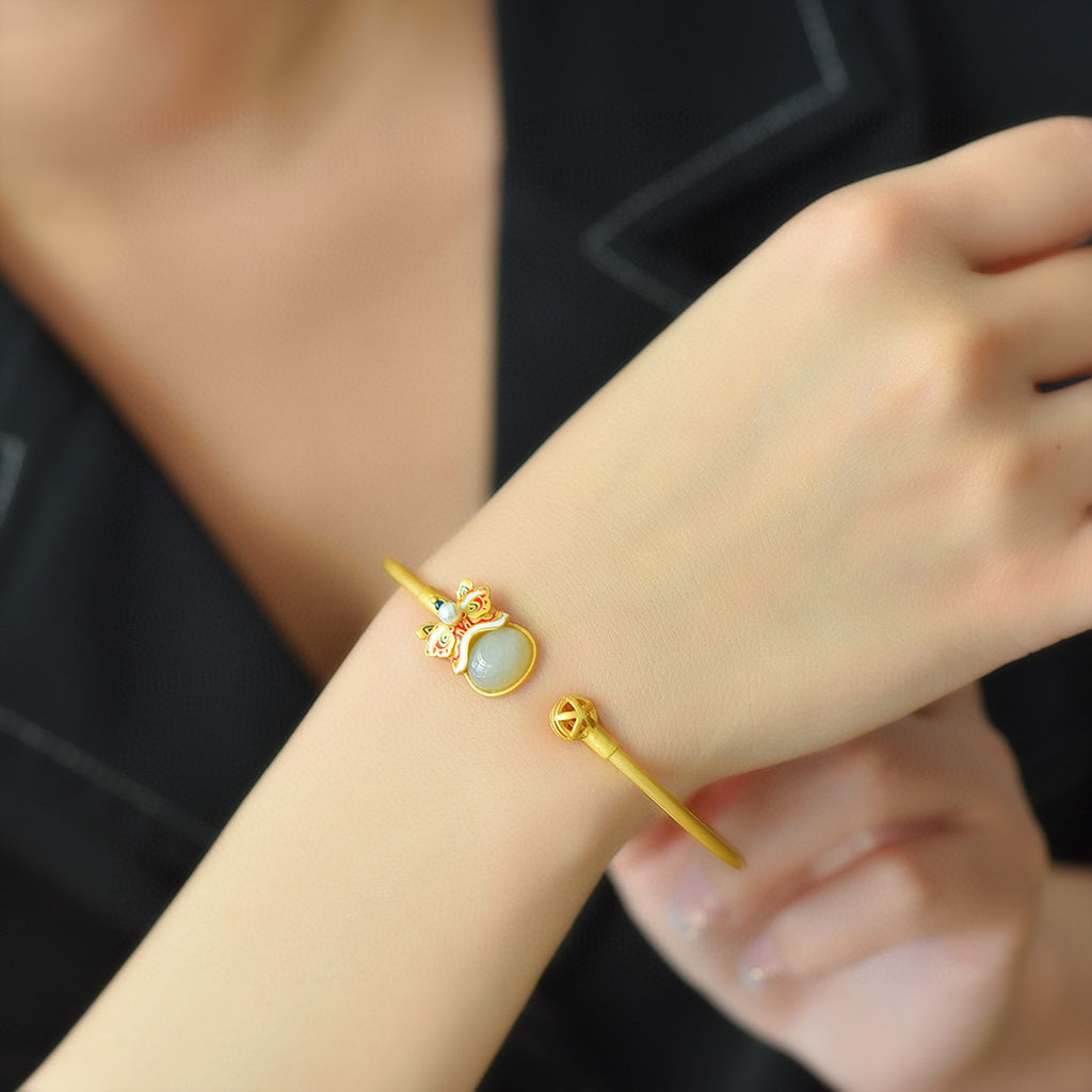 Löwentanz Armband aus 925er Sterlingsilber – Bild 5 | LuxeStyle