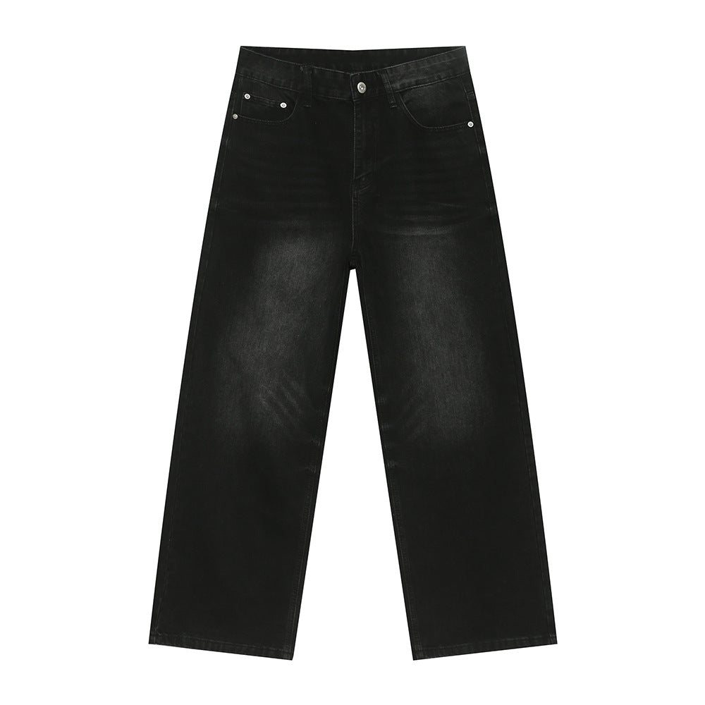 Herren Loose Fit Straight Jeans