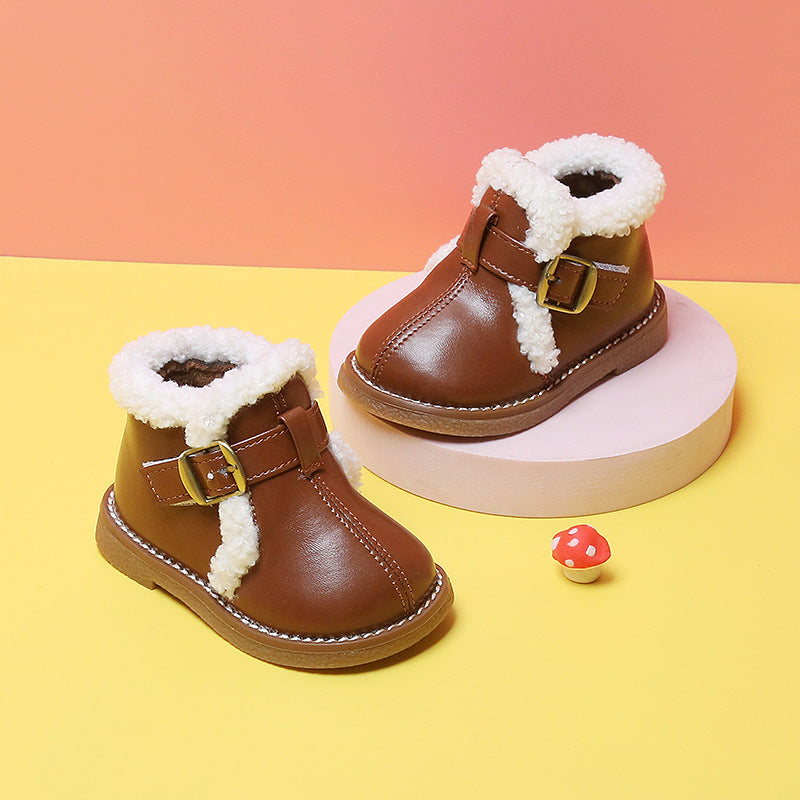 Baby Mädchen Winter-Schuhe mit Plüschfutter | LuxeStyle