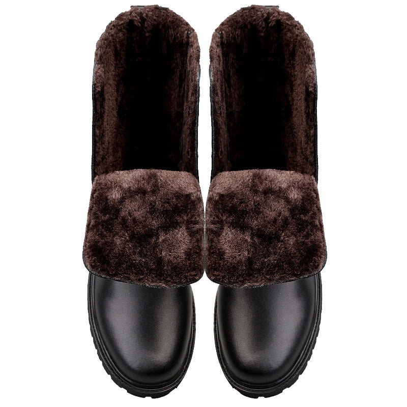 Britische Leder Martin Boots mit Reissverschluss