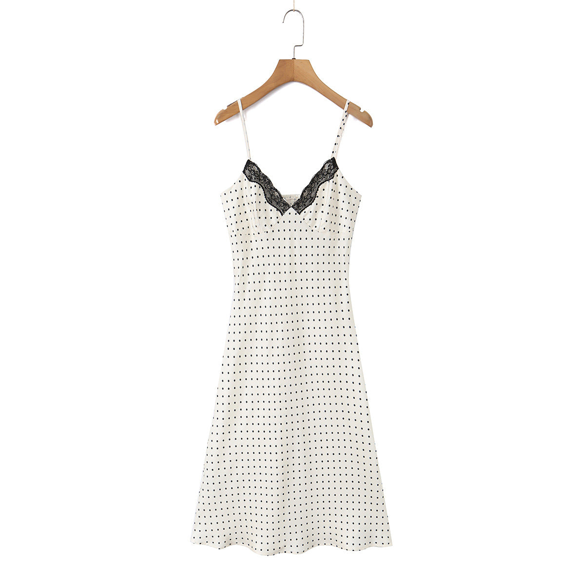 Spaghettiträger-Kleid mit Polka Dots