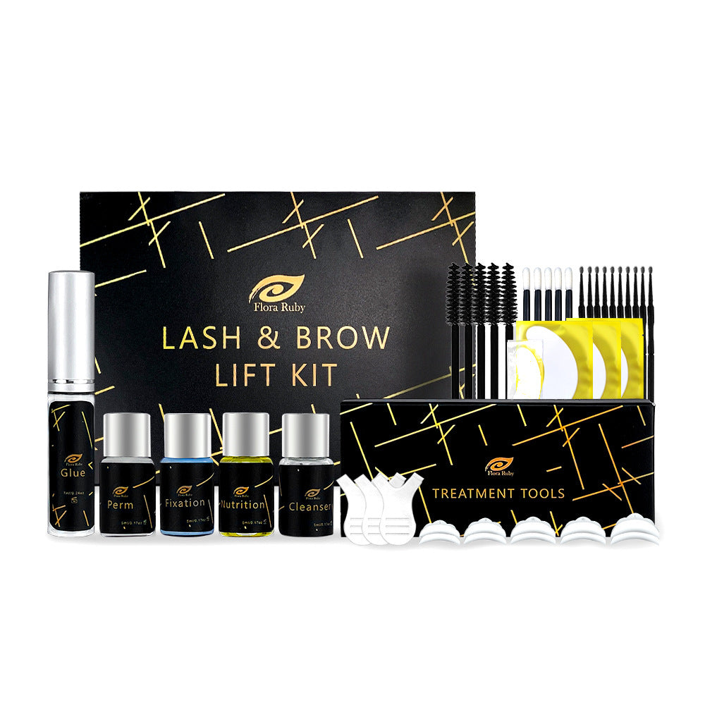 Wimpernlifting & Augenbrauenlaminierung Set mit Keratin
