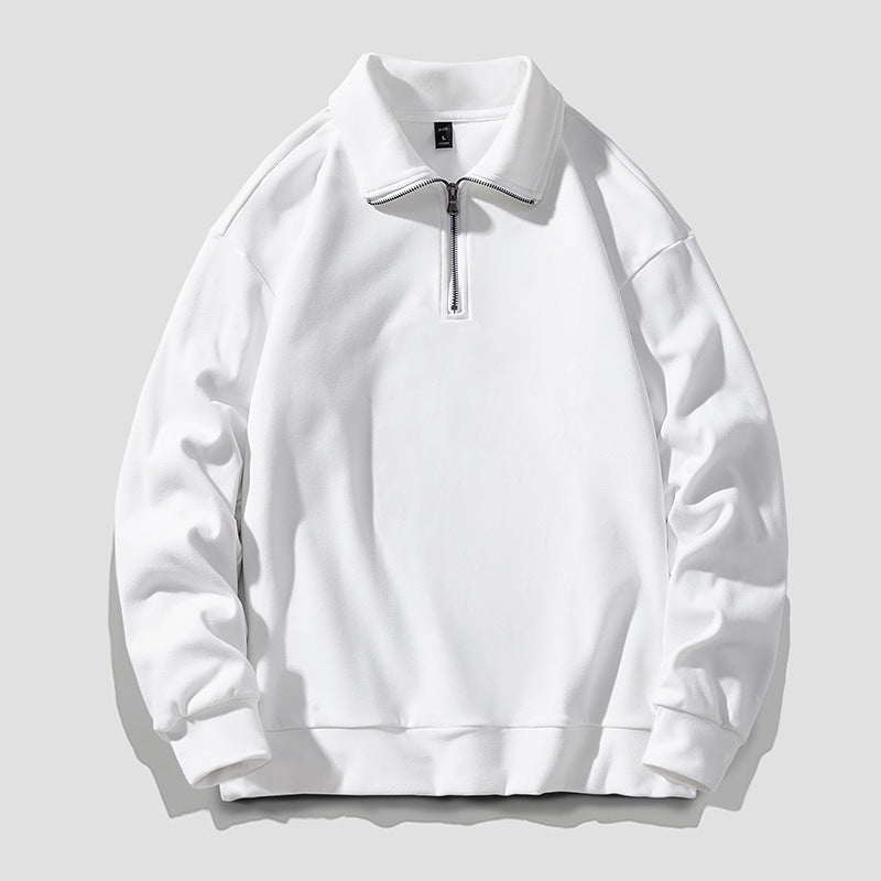Herren Langarmshirt mit Reverskragen