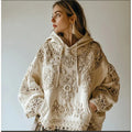 Kapuzenpullover mit 3D-Muster