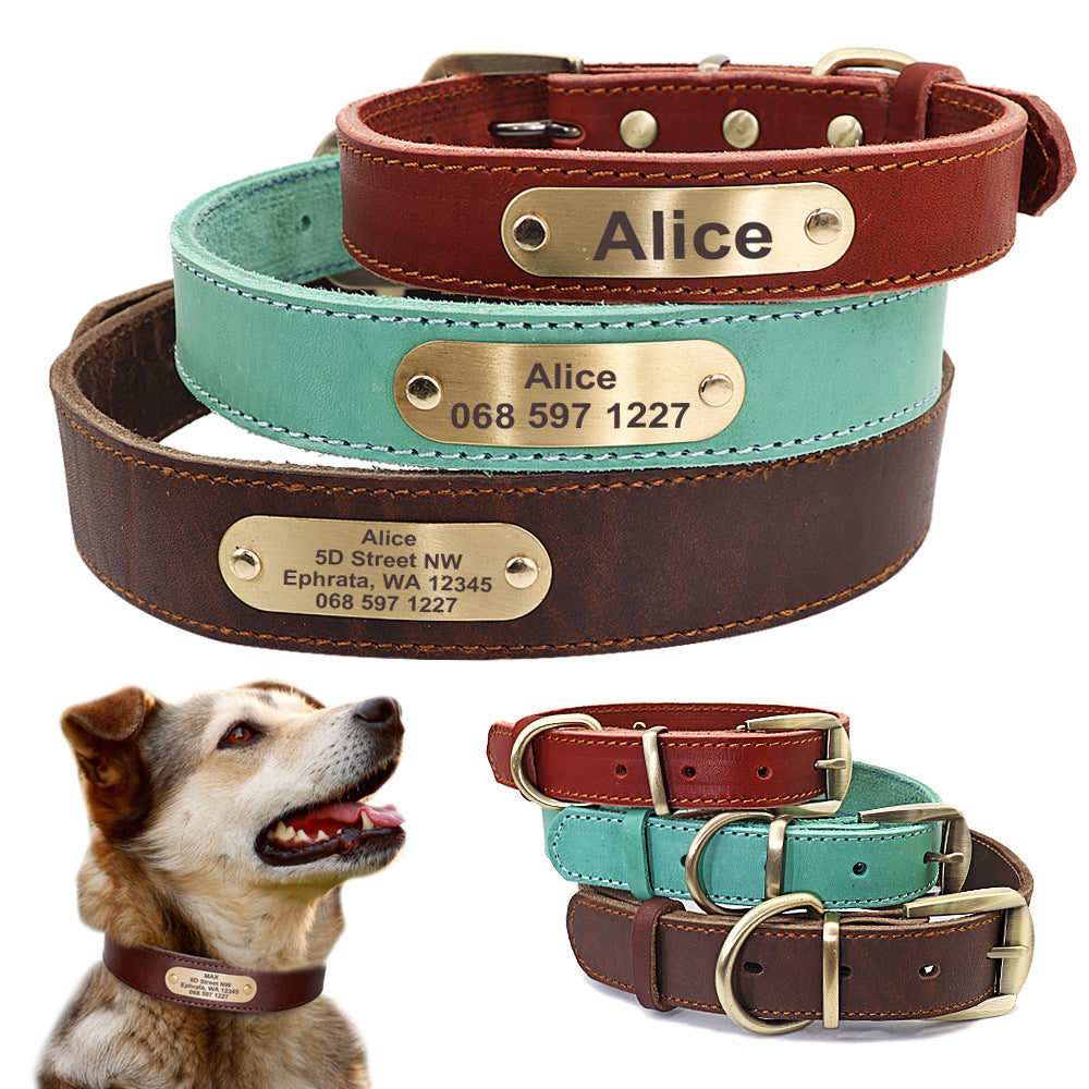 Personalisiertes Hundehalsband mit ID-Tag | LuxeStyle