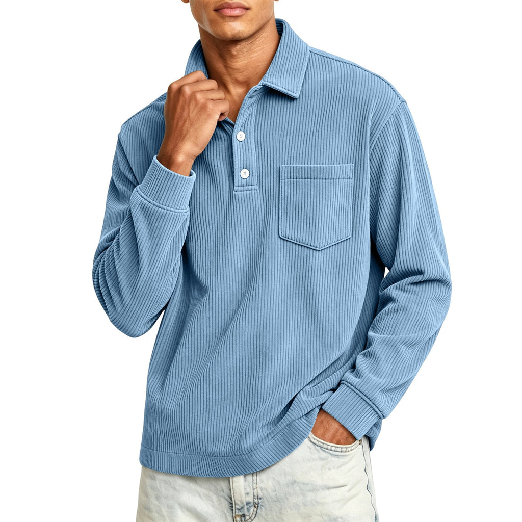 Hemd aus Cord mit Streifen – Bild 3 | LuxeStyle
