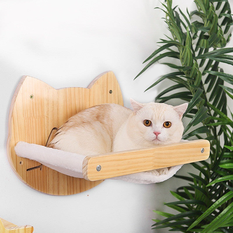 DIY Katzen-Kletterwand aus Massivholz