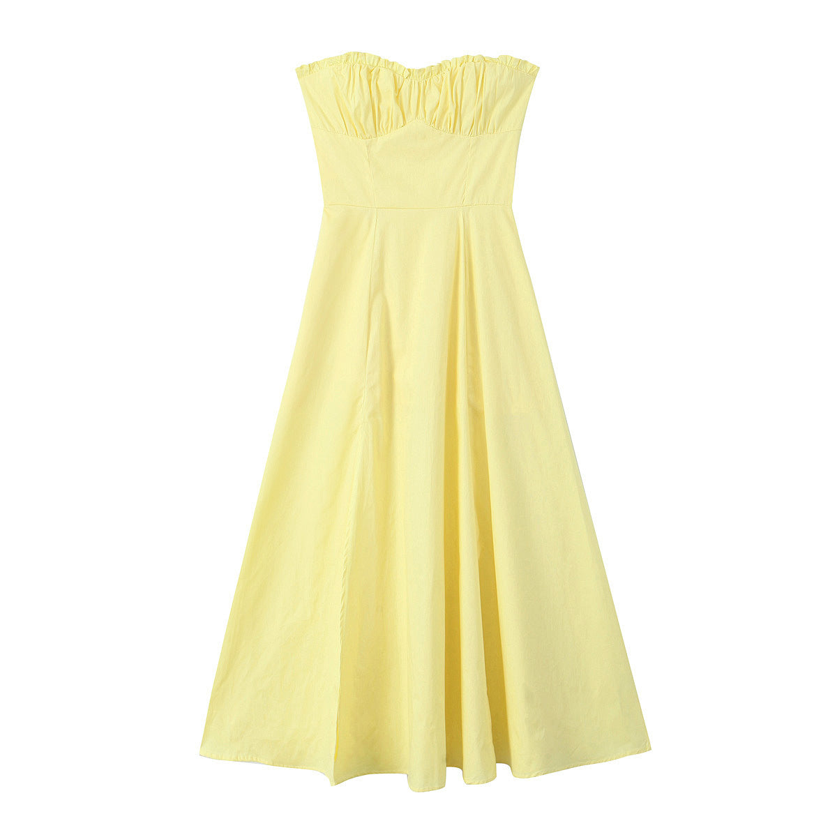 Trägerloses Sommerkleid mit Korsett-Top