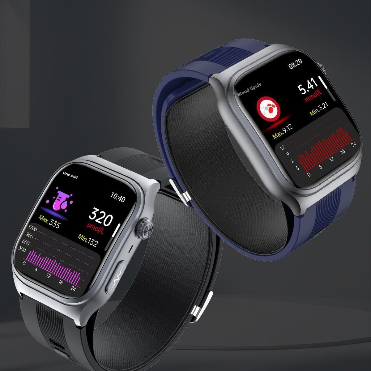 Smartwatch S15 mit Blutdruck- & Harnsäuremessung