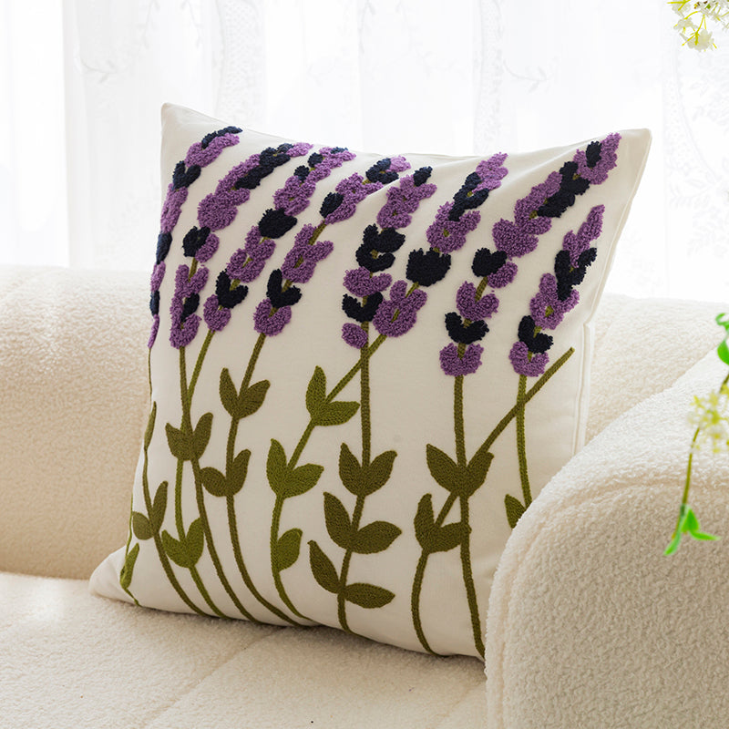 Sofakissen mit Blumen-Stickerei – Bild 3 | LuxeStyle
