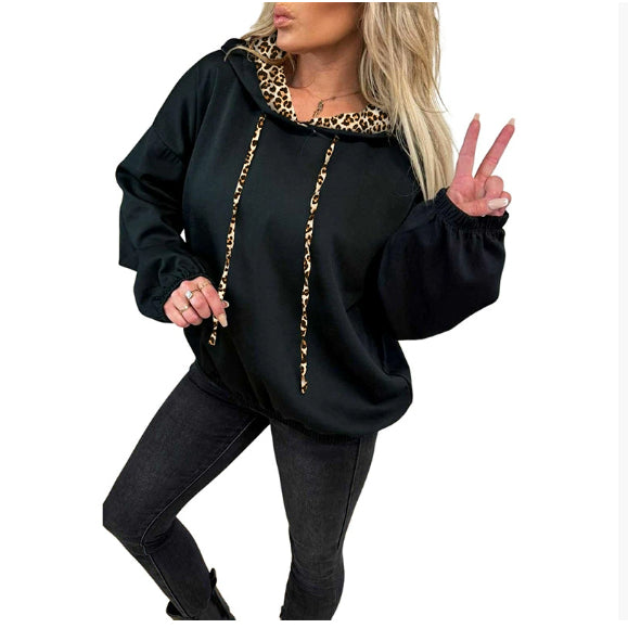 Leopard-Print Hoodie