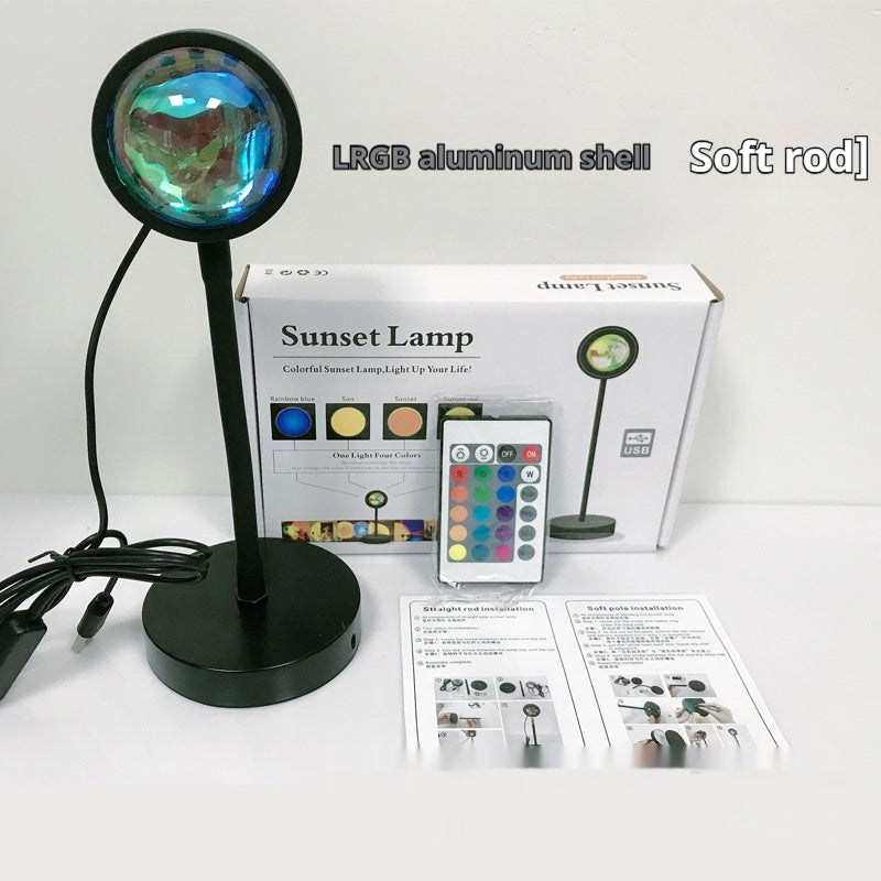 Sonnenuntergang-Projektionslampe mit 4 Lichtmodi und verstellbarem Win