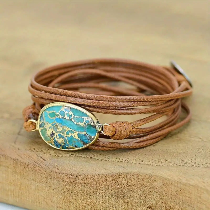 Boho-Armband mit Türkis-Design – Bild 2 | LuxeStyle