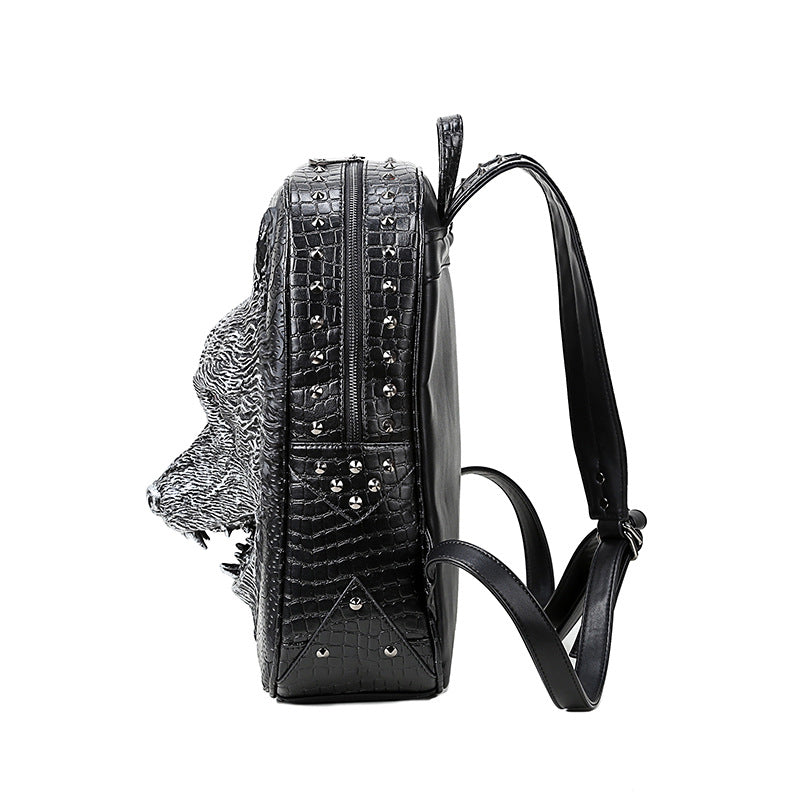 3D Wolfskopf Rucksack – Bild 2 | LuxeStyle