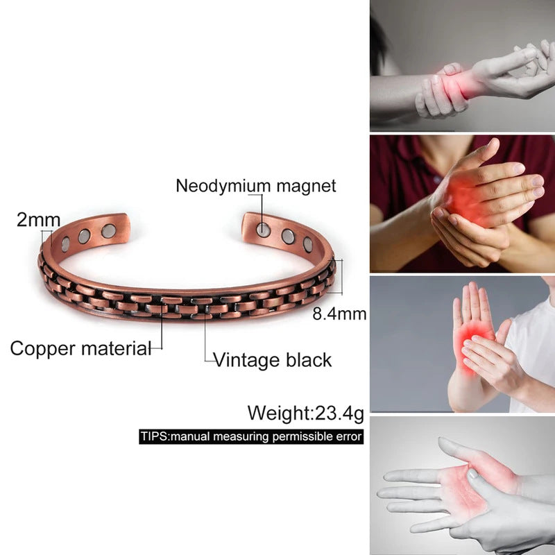 Verstellbares Armband aus massivem Rotkupfer – Bild 4 | LuxeStyle