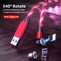 Magnetisches 3-in-1 Ladekabel mit LED-Licht