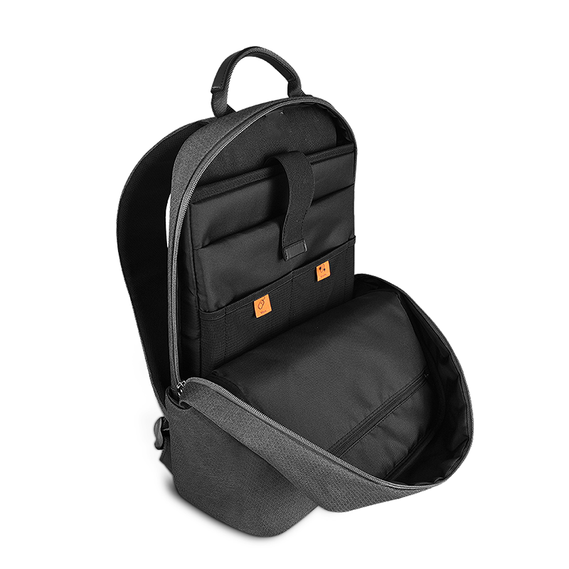Notebook-Rucksack 15,6 Zoll in Grau – Bild 3 | LuxeStyle