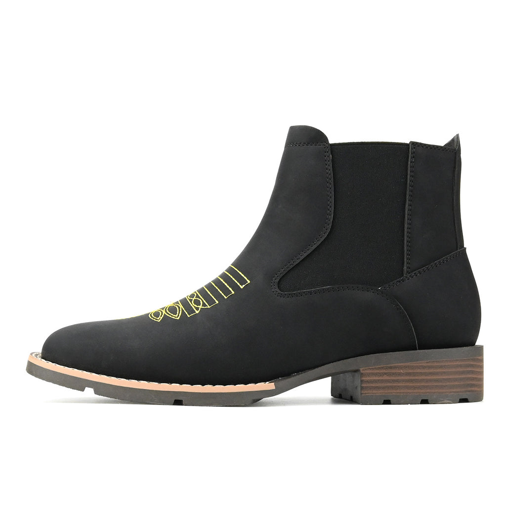 Chelsea Boots mit Stickerei