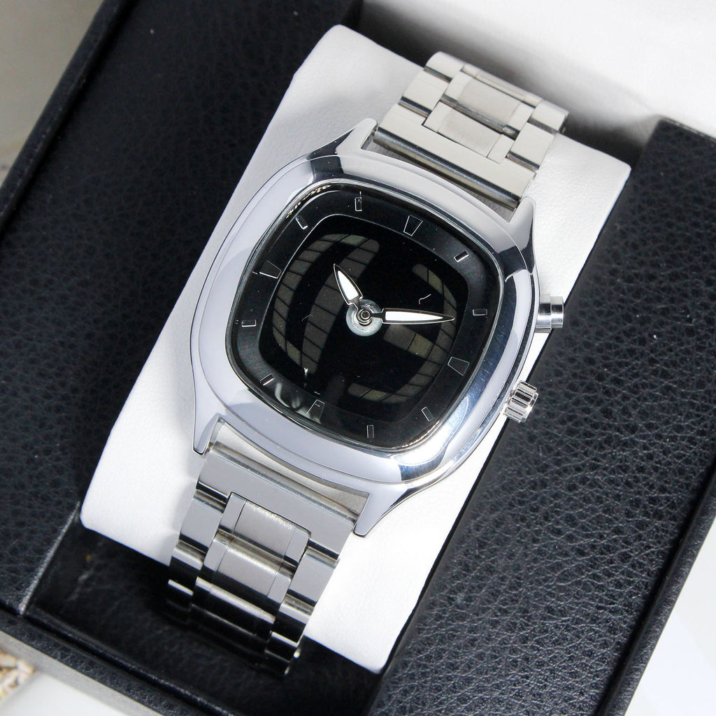Retro Fashion Herren Digital-Zeigeruhr