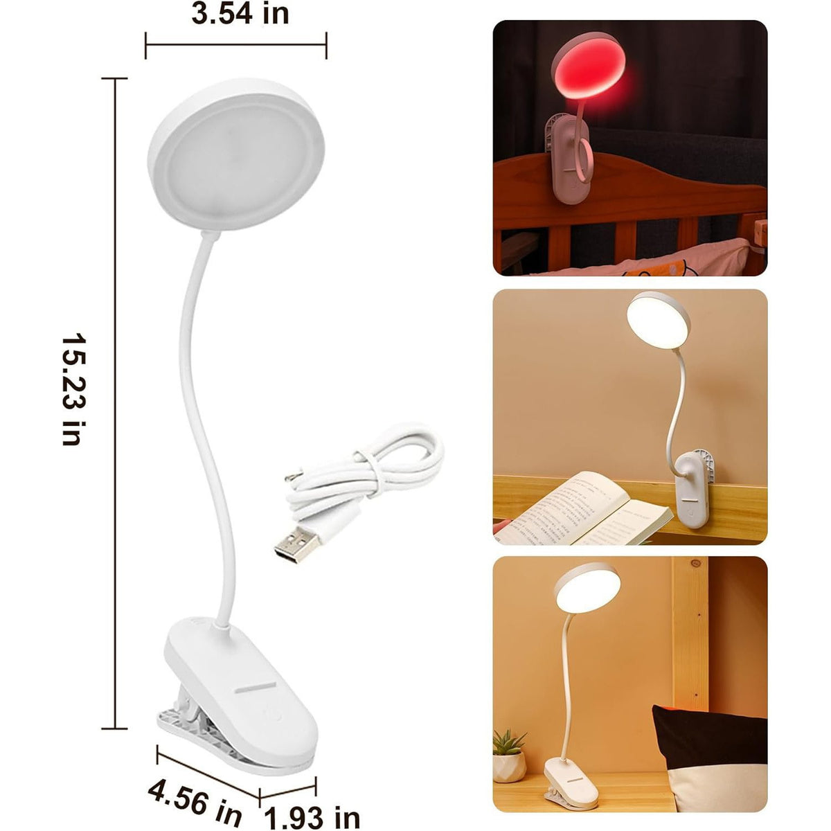LED-Bettlampe mit Touch-Steuerung – Bild 4 | LuxeStyle